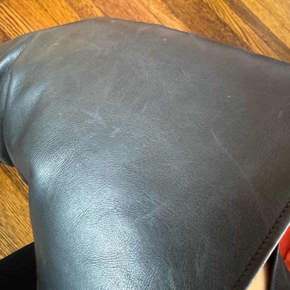 Not for sale !!!Chanel black leather cc logo over the knee riding boots - Picture 8 of 16